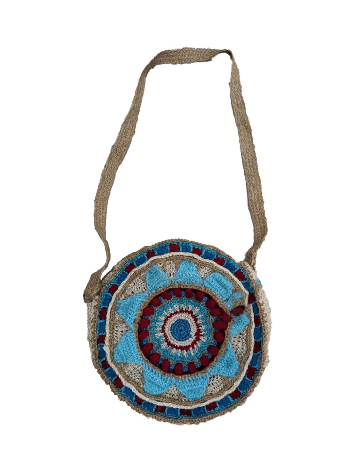 Textile tote bag with custom handle accent