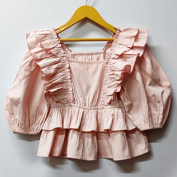 Girls Knitted Cotton Dress — Export Quality