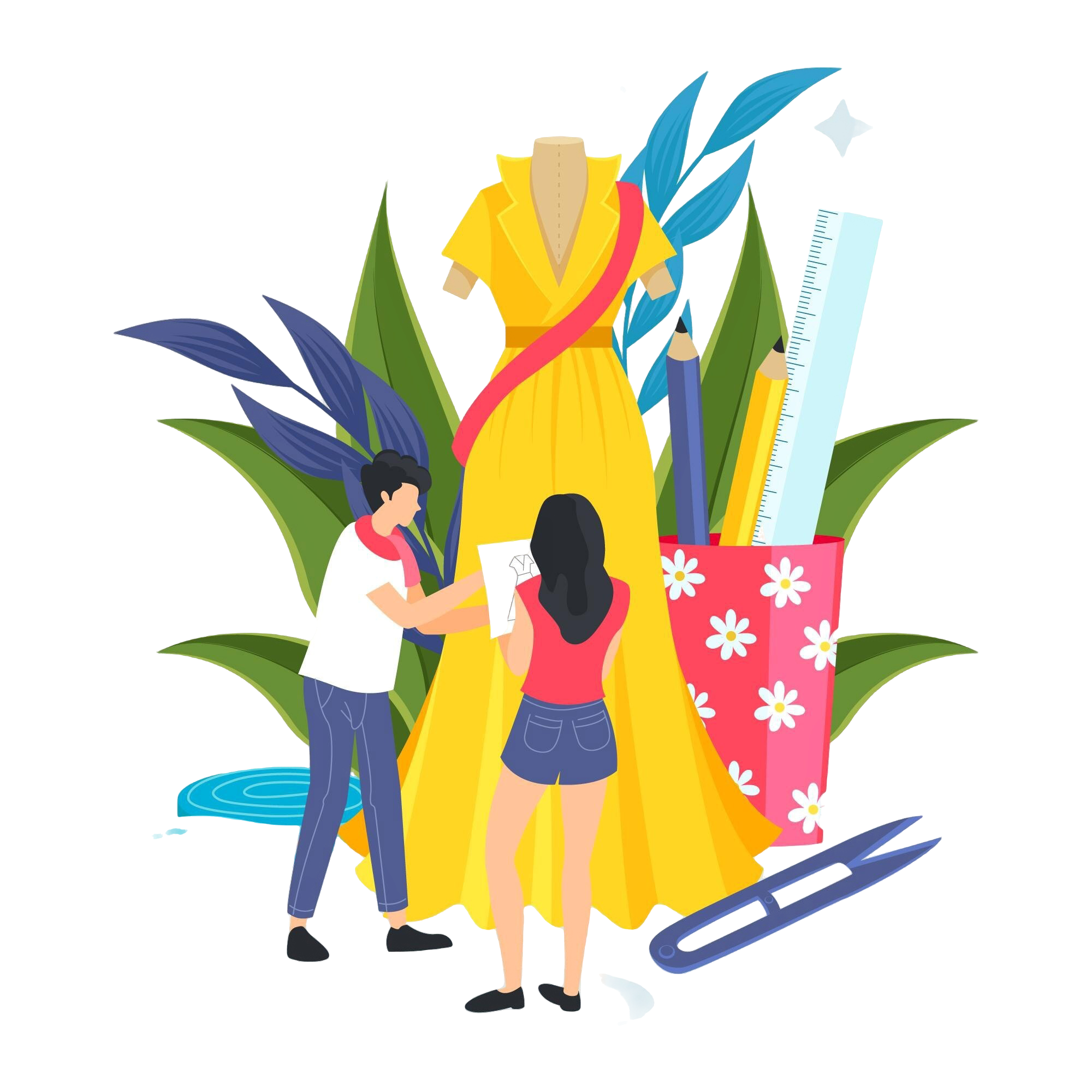 Jaydee Exports garment manufacturing services illustration