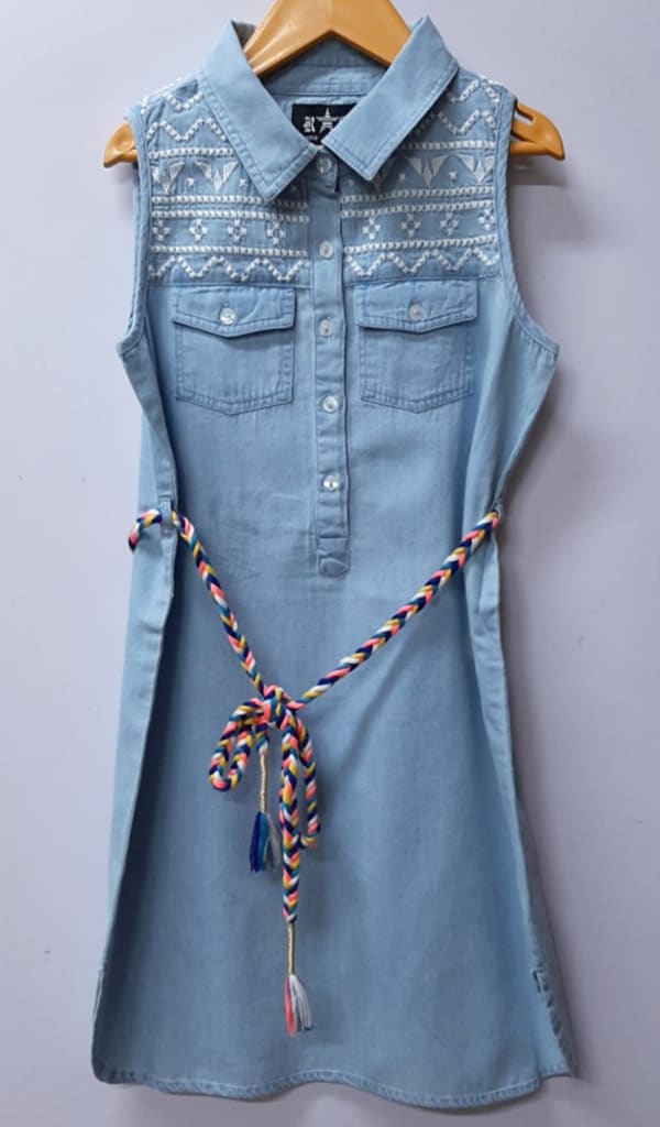 Children Denim Overalls and T-shirt